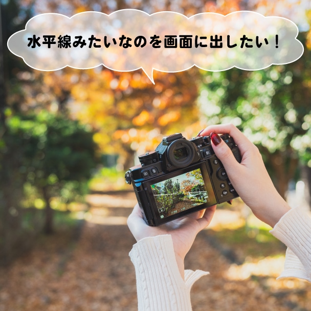 写真がどうしても傾いてしまう！水平に撮るには？