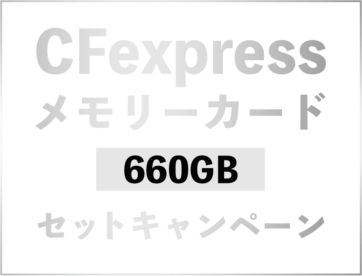 CFexpress メモリカード 660GB セットキャンペーン